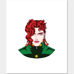 Kakyoin Green Anime Fan art Posters and Art